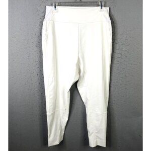 Anarkh Pants Women M White Linen High Rise  Drop Crotch Modern Contemporary